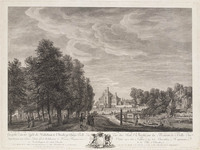 KG 13578
          <br/>
          Utrecht: vanaf de Maliebaan op het huis Belle Vue
          <br/>
          <em>Le Veau, Jean-Jacques (1729-1785)</em>